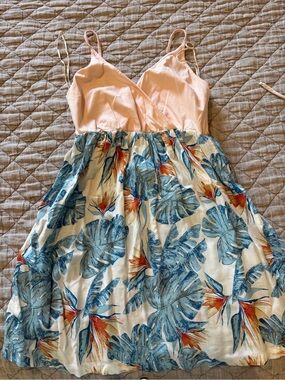 Roxy extra small Pink Tropical Print Sundress